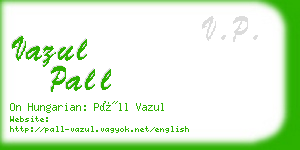 vazul pall business card